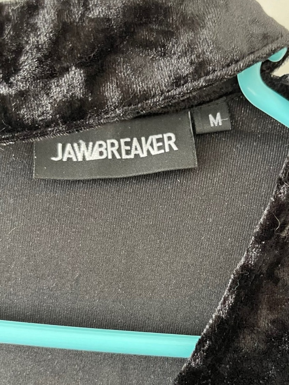 NWOT Jawbreaker Velvet Top With Lace Bell Sleeves - Picture 7 of 7
